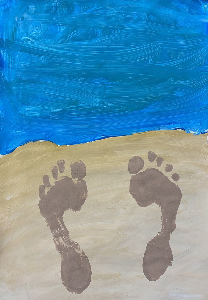 Lower Elem. - Sadie Nelson, 2nd grade, "Footprints in the Sand"