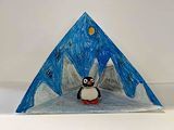 - lower elem., Harper Oligmueller, 2nd grade, "Penguin Sculpture"